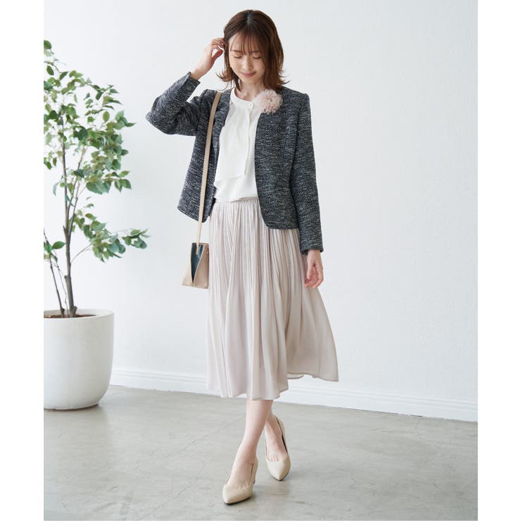 シフォンプリーツスカート | ikka  | 詳細画像6 