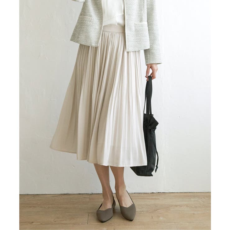 シフォンプリーツスカート | ikka  | 詳細画像7 