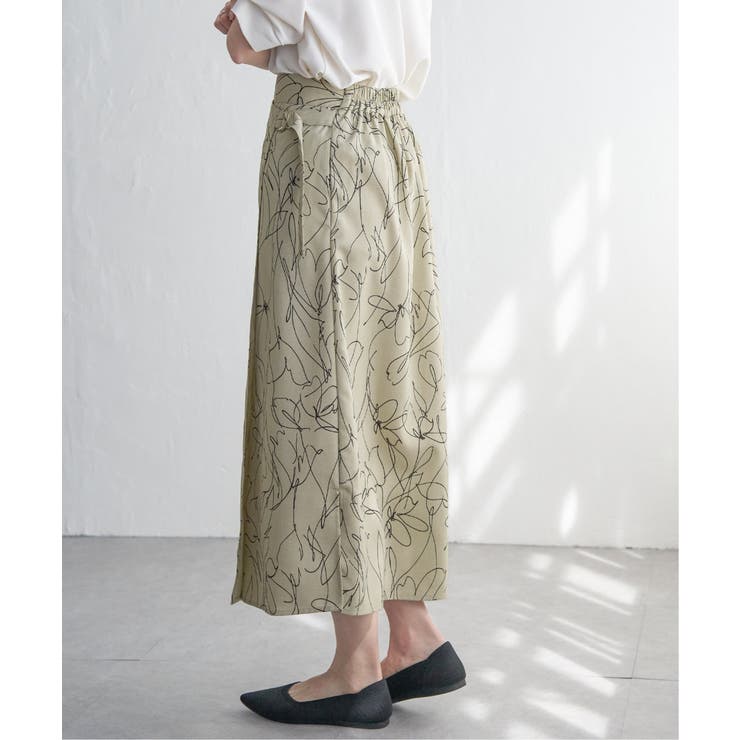 リネンライクラップスカート | ikka  | 詳細画像8