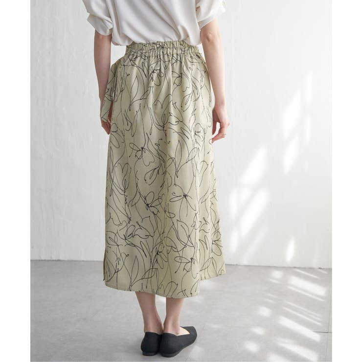 リネンライクラップスカート | ikka  | 詳細画像9