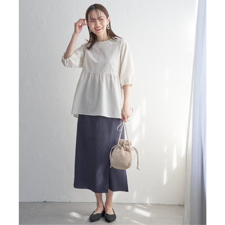 リネンライクラップスカート | ikka  | 詳細画像6