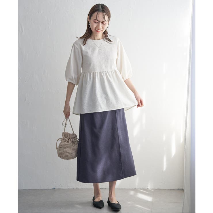 リネンライクラップスカート | ikka  | 詳細画像7