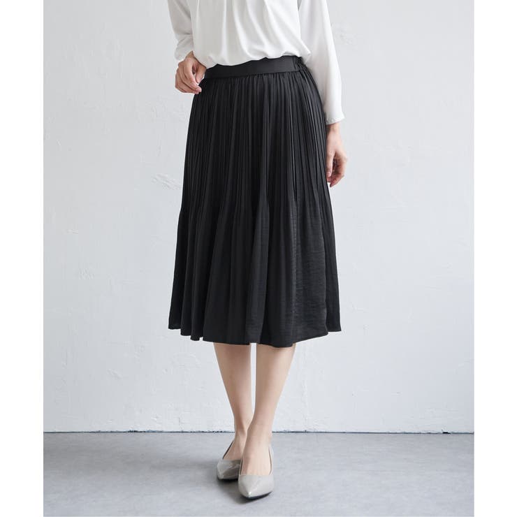 サテンプリーツスカート | ikka  | 詳細画像7 