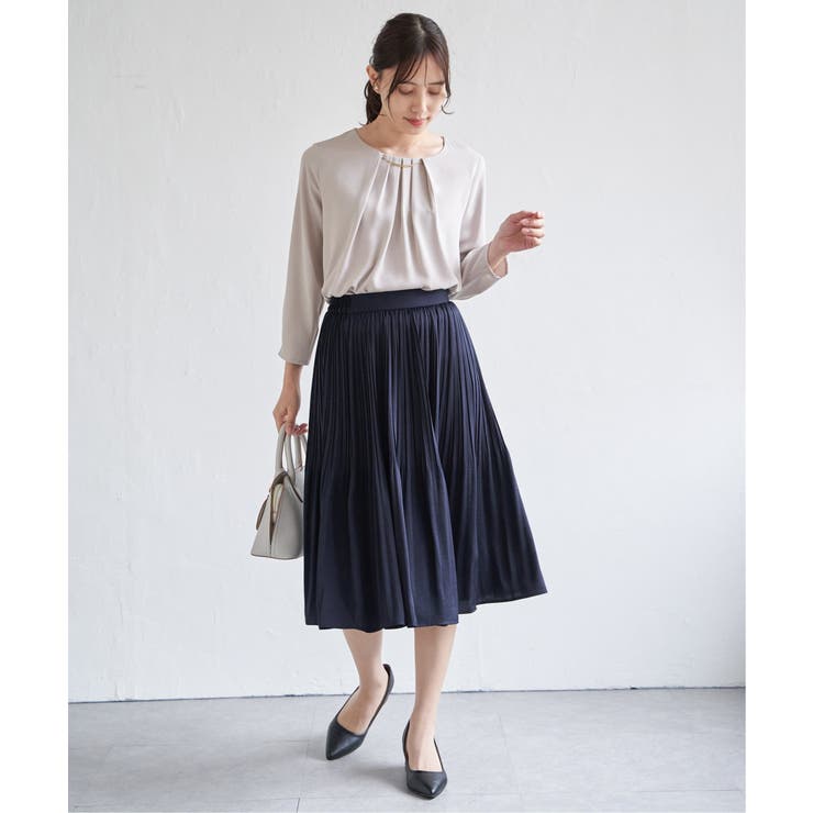 サテンプリーツスカート | ikka  | 詳細画像14 