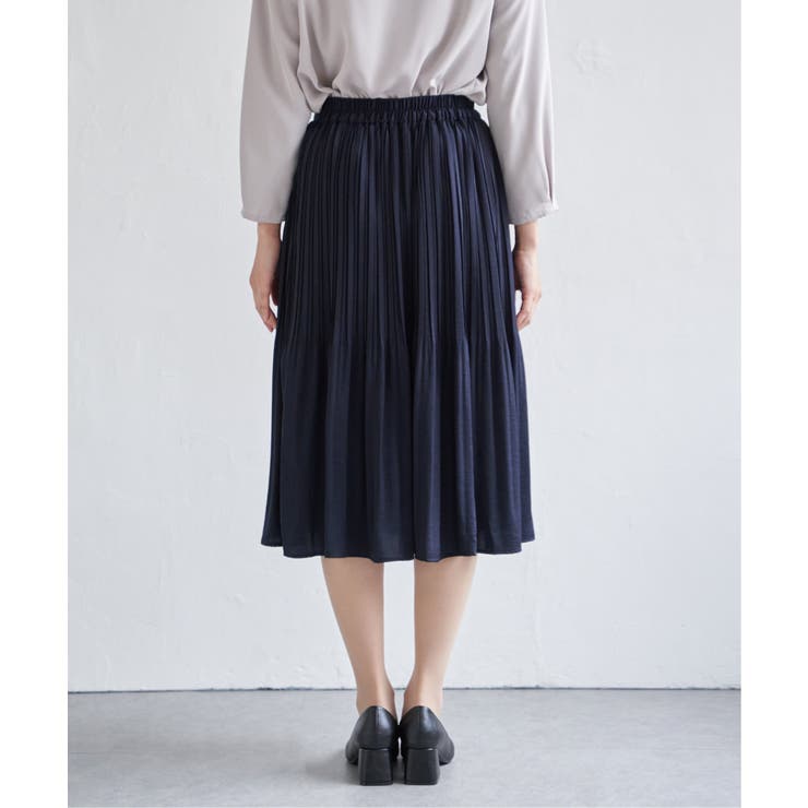 サテンプリーツスカート | ikka  | 詳細画像18 