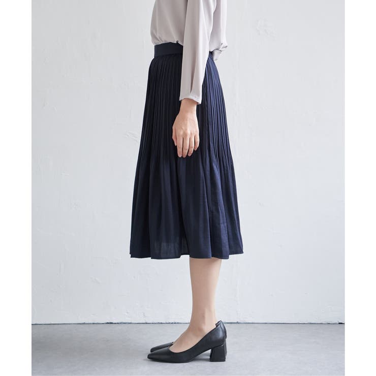 サテンプリーツスカート | ikka  | 詳細画像31 