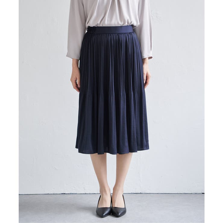 サテンプリーツスカート | ikka  | 詳細画像33 
