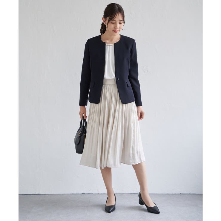 サテンプリーツスカート | ikka  | 詳細画像6 