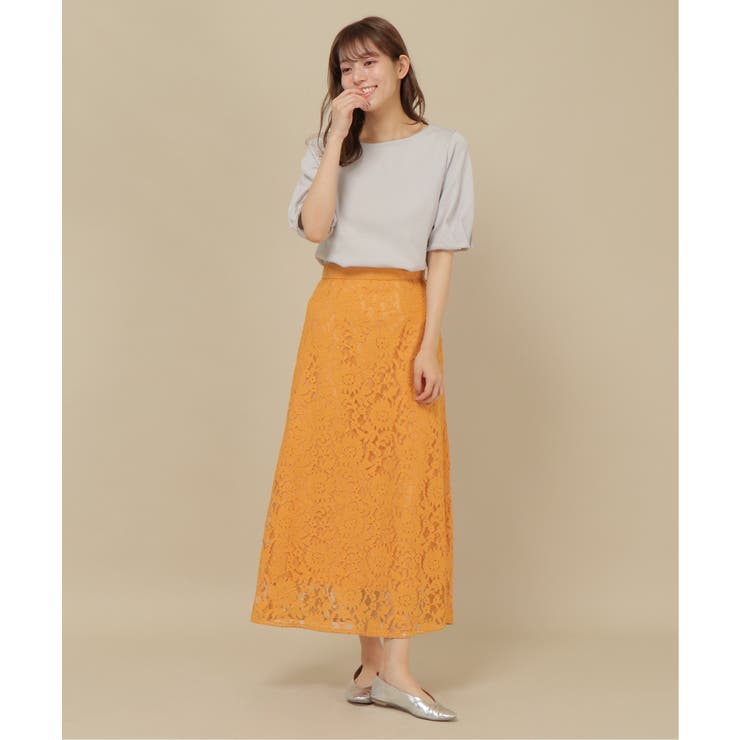ラッセルレースナロースカート | ikka  | 詳細画像10
