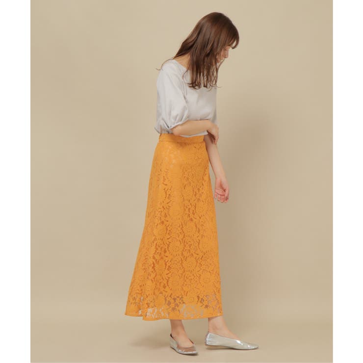 ラッセルレースナロースカート | ikka  | 詳細画像12