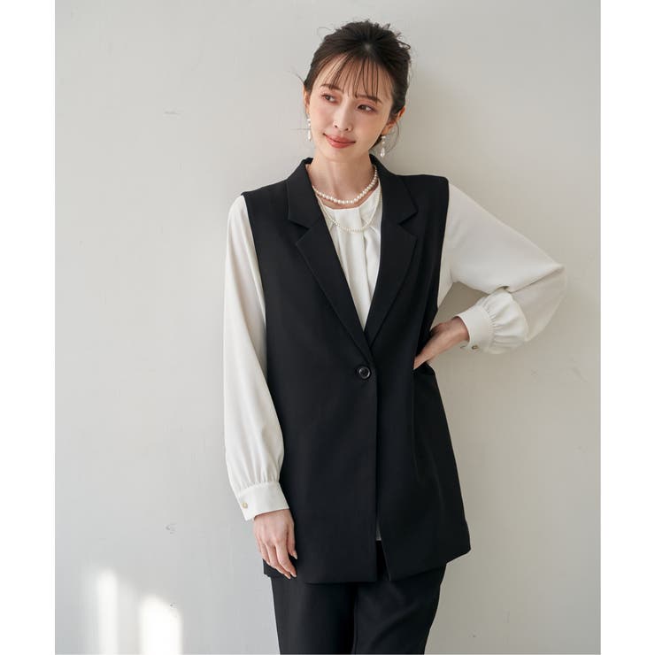 【フォーマル対応】ジレセットアップ3点セット | ikka  | 詳細画像8 