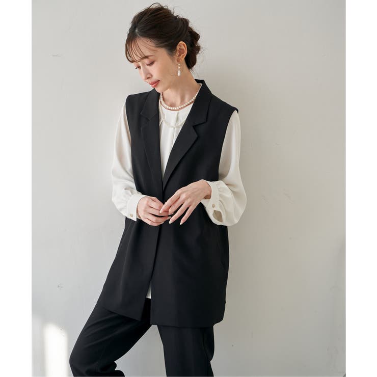 【フォーマル対応】ジレセットアップ3点セット | ikka  | 詳細画像9 