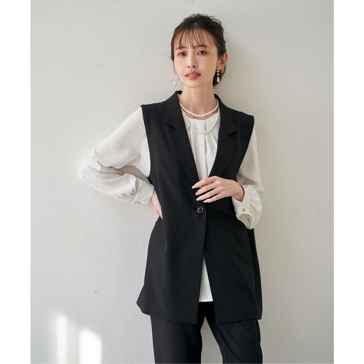 【フォーマル対応】ジレセットアップ3点セット | ikka  | 詳細画像10 