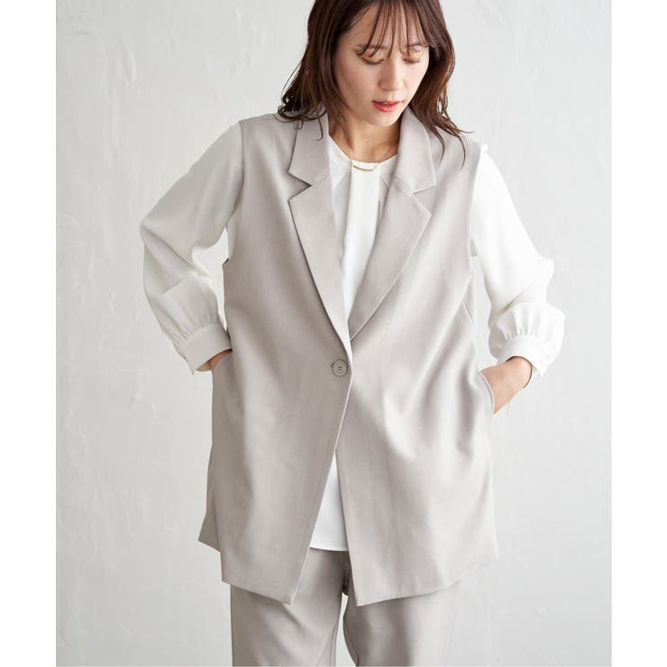 【フォーマル対応】ジレセットアップ3点セット | ikka  | 詳細画像17 