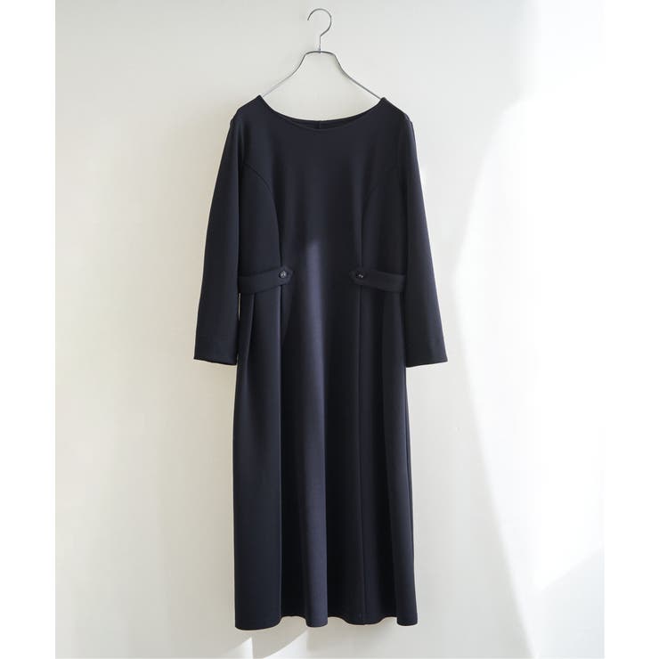 【フォーマル対応】カットジョーゼットウエストタブワンピース | ikka  | 詳細画像16 