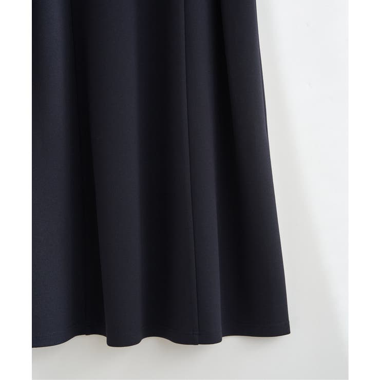 【フォーマル対応】カットジョーゼットウエストタブワンピース | ikka  | 詳細画像20 