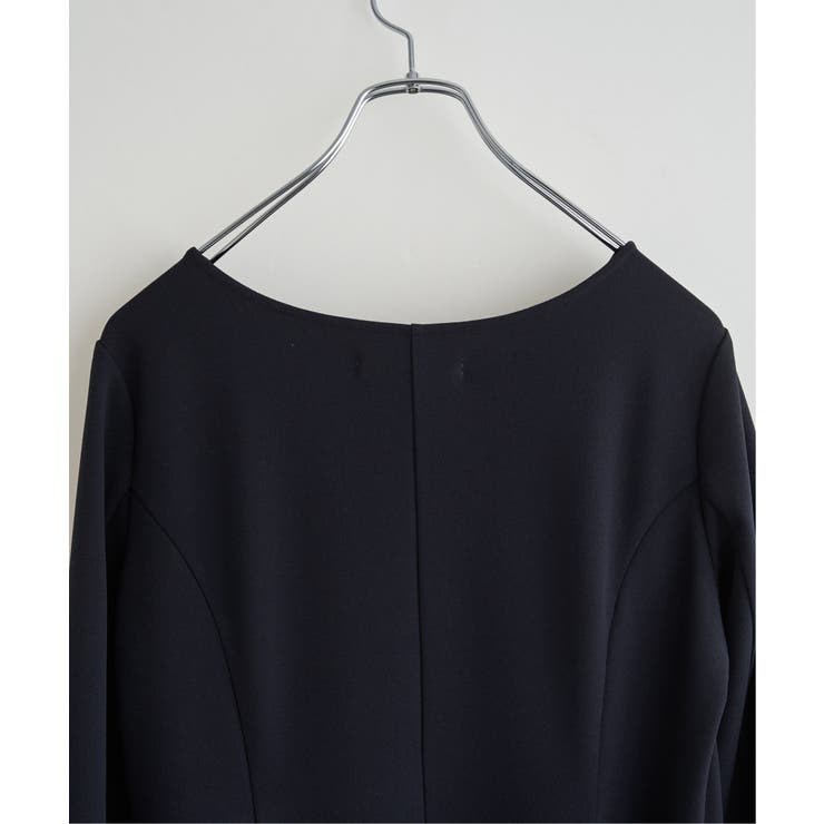 【フォーマル対応】カットジョーゼットウエストタブワンピース | ikka  | 詳細画像22 