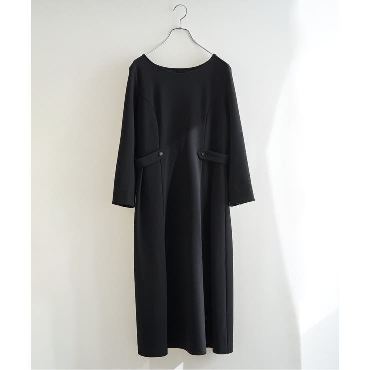 【フォーマル対応】カットジョーゼットウエストタブワンピース | ikka  | 詳細画像25 