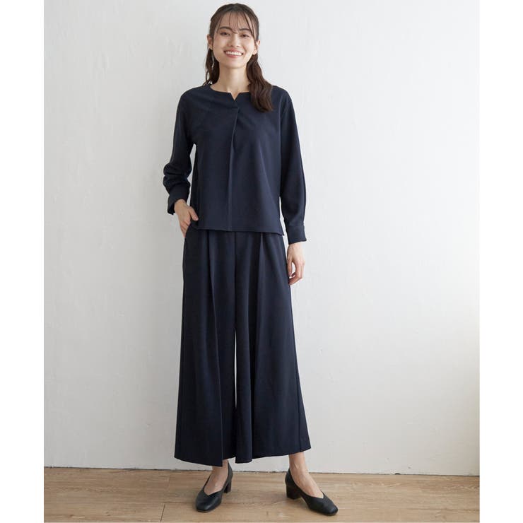 【フォーマル対応／2点セット】GOKU楽 長袖フレアセット | ikka  | 詳細画像8 