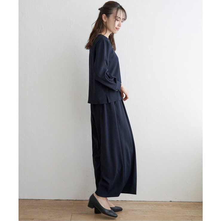 【フォーマル対応／2点セット】GOKU楽 長袖フレアセット | ikka  | 詳細画像9 