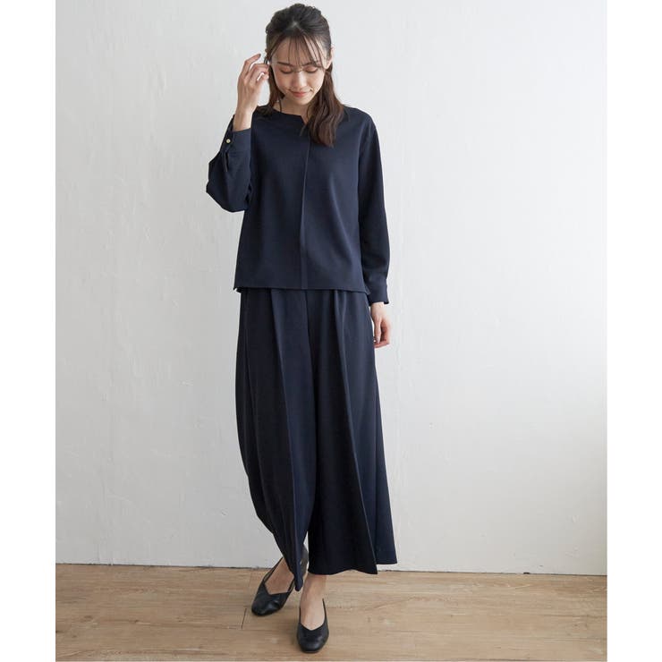 【フォーマル対応／2点セット】GOKU楽 長袖フレアセット | ikka  | 詳細画像10 