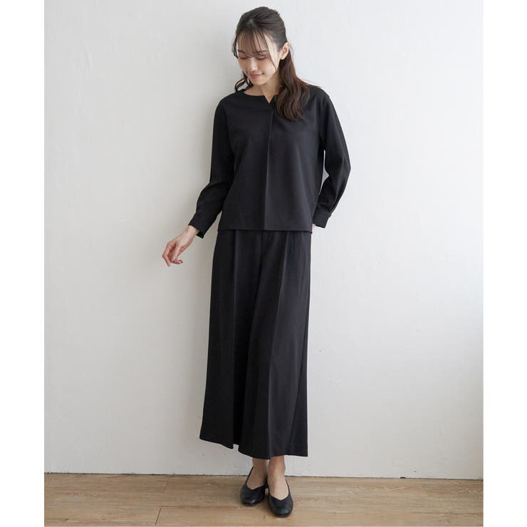 【フォーマル対応／2点セット】GOKU楽 長袖フレアセット | ikka  | 詳細画像11 