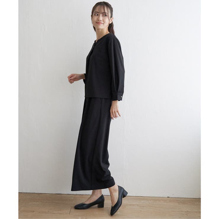 【フォーマル対応／2点セット】GOKU楽 長袖フレアセット | ikka  | 詳細画像12 