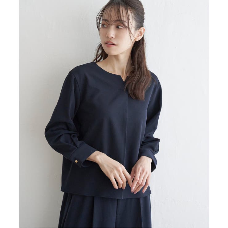 【フォーマル対応／2点セット】GOKU楽 長袖フレアセット | ikka  | 詳細画像16 