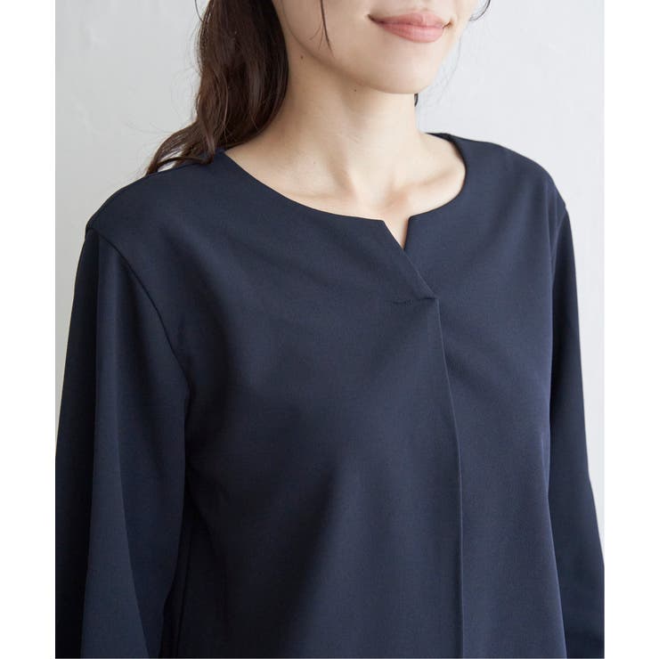 【フォーマル対応／2点セット】GOKU楽 長袖フレアセット | ikka  | 詳細画像17 