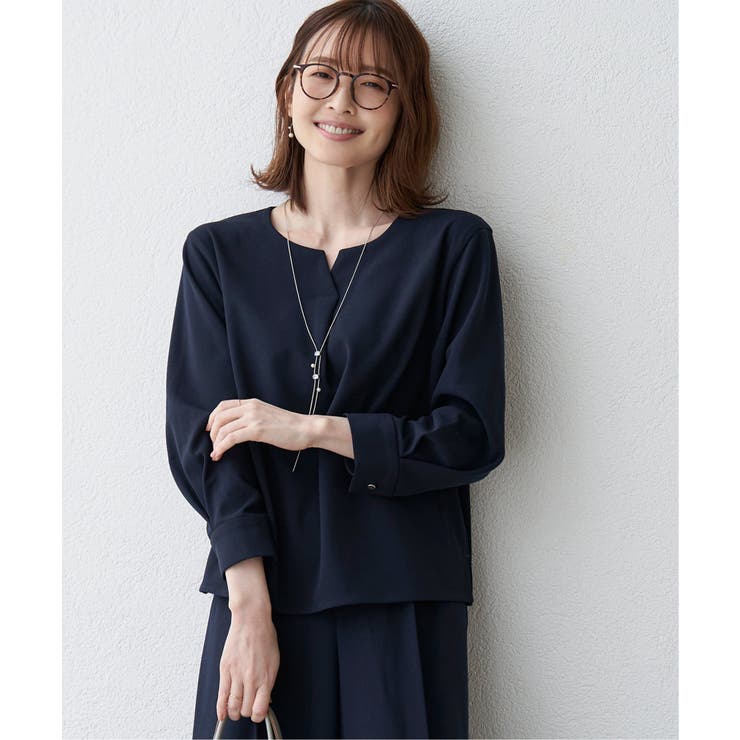 【フォーマル対応／2点セット】GOKU楽 長袖フレアセット | ikka  | 詳細画像4 