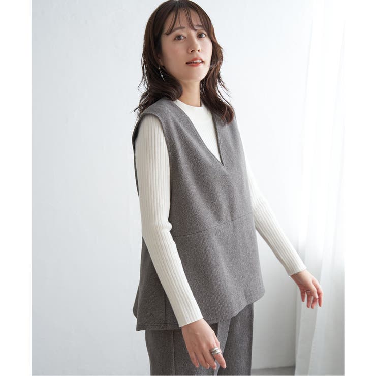 【2点セット】GOKU楽ペプラムジレセット | ikka  | 詳細画像8 