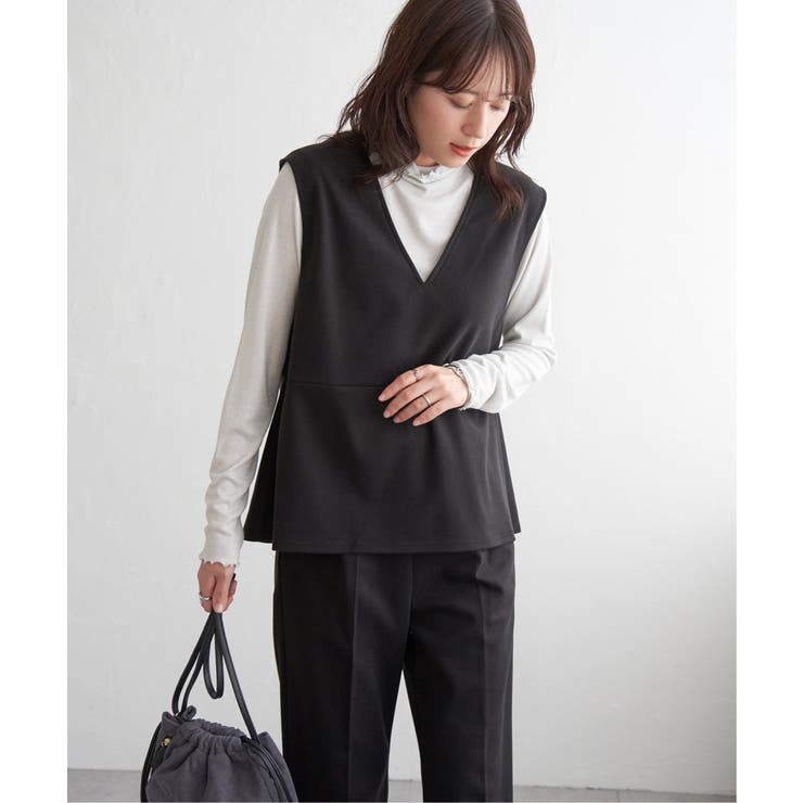 【2点セット】GOKU楽ペプラムジレセット | ikka  | 詳細画像14 