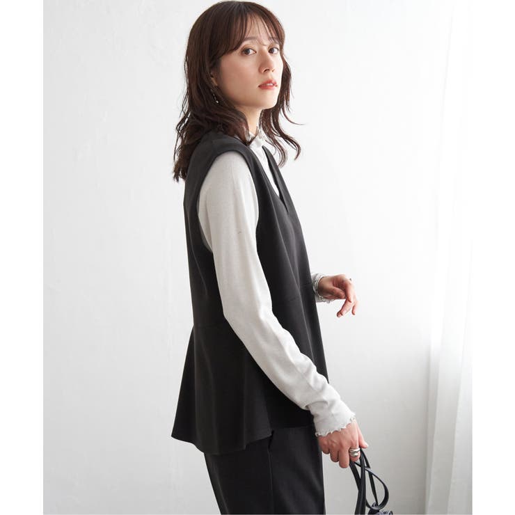 【2点セット】GOKU楽ペプラムジレセット | ikka  | 詳細画像15 