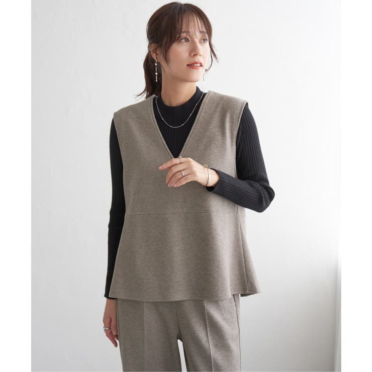 【2点セット】GOKU楽ペプラムジレセット | ikka  | 詳細画像19 