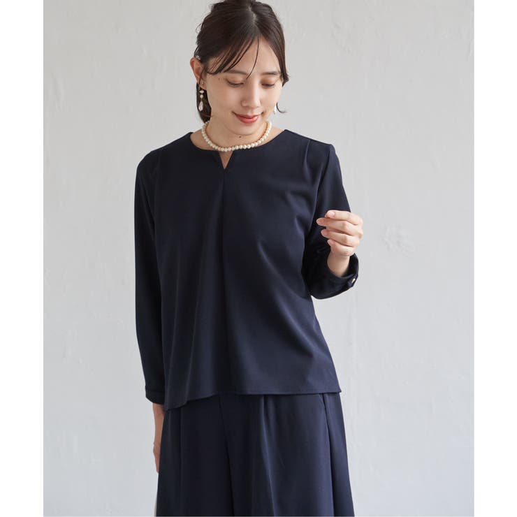 【フォーマル対応／2点セット】GOKU楽 長袖フレアセット | ikka  | 詳細画像13 