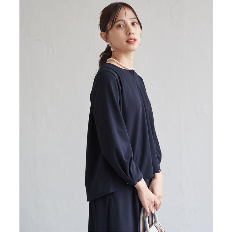 【フォーマル対応／2点セット】GOKU楽 長袖フレアセット | ikka  | 詳細画像15 