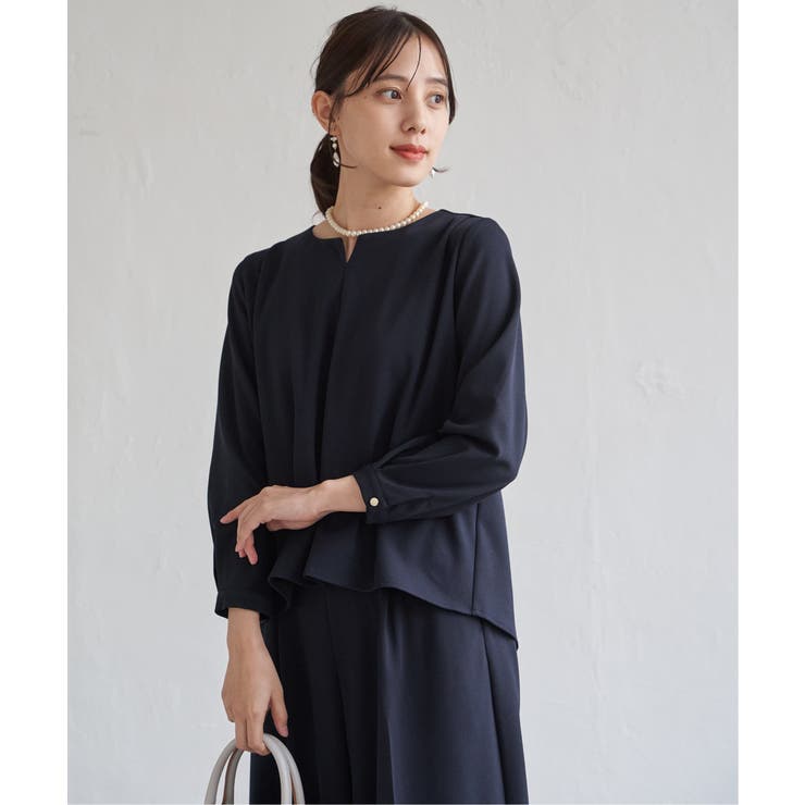 【フォーマル対応／2点セット】GOKU楽 長袖フレアセット | ikka  | 詳細画像16 