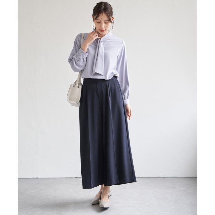 【フォーマル対応／2点セット】GOKU楽 長袖フレアセット | ikka  | 詳細画像25 