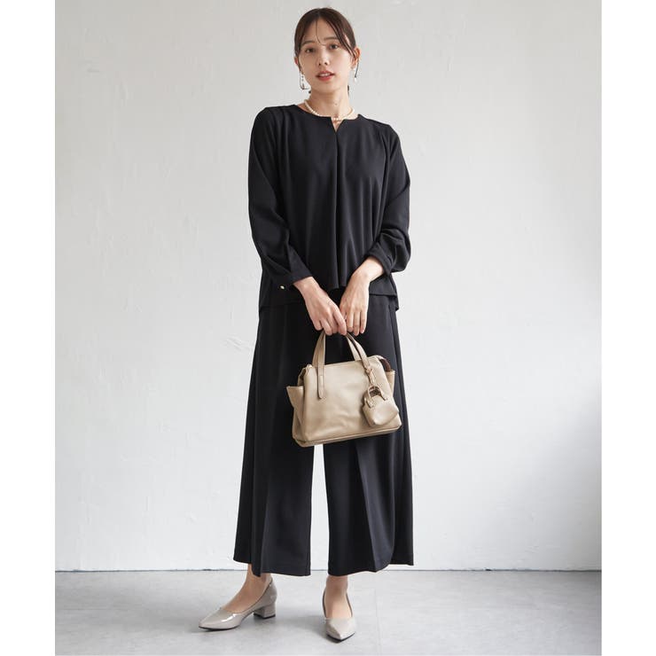 【フォーマル対応／2点セット】GOKU楽 長袖フレアセット | ikka  | 詳細画像2 