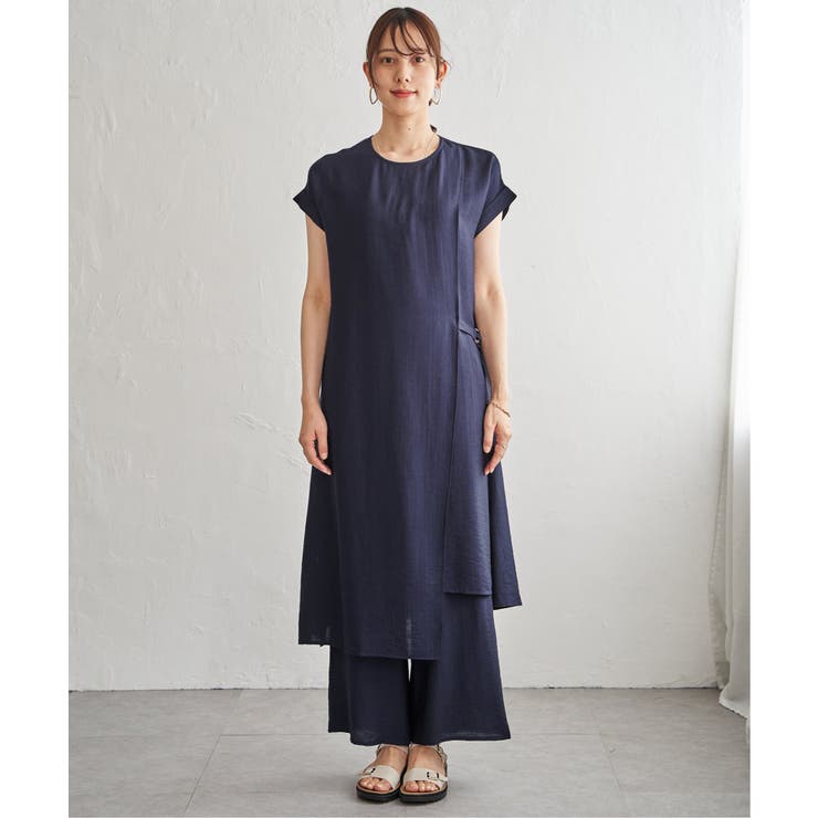 【2点セット】冷感スラブシャツワンピースセット | ikka  | 詳細画像24 