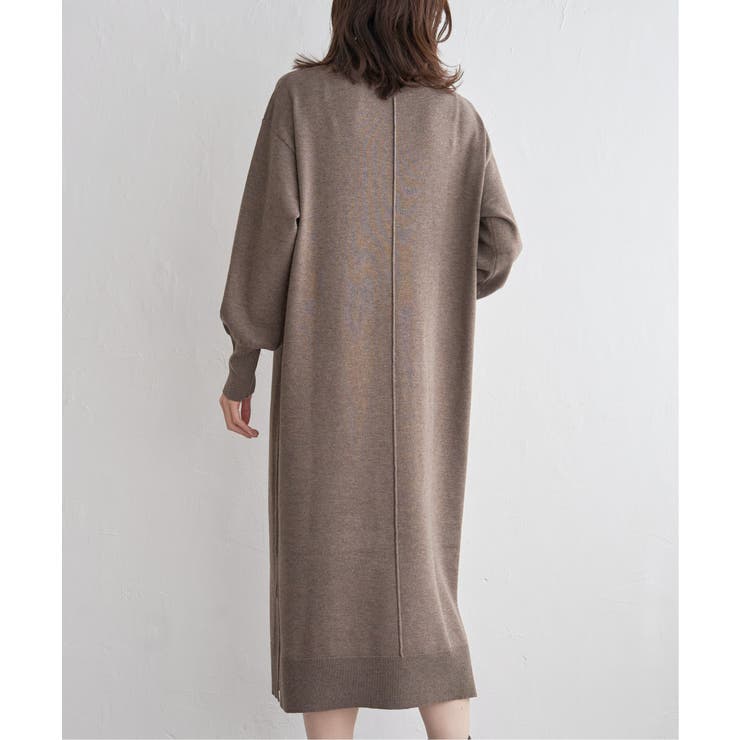 タートルニットスリットワンピース | ikka  | 詳細画像14