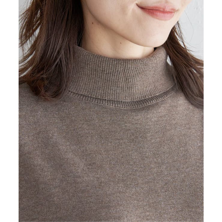 タートルニットスリットワンピース | ikka  | 詳細画像16