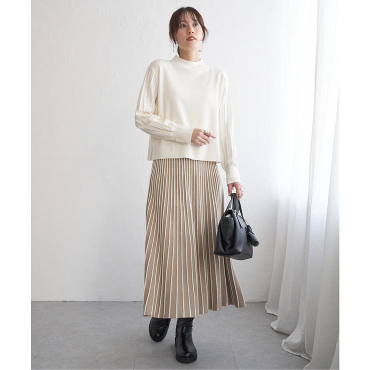 【2点セット】配色ニットアップ | ikka  | 詳細画像9 