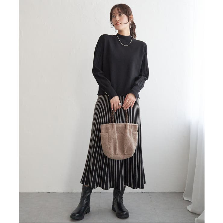 【2点セット】配色ニットアップ | ikka  | 詳細画像5 