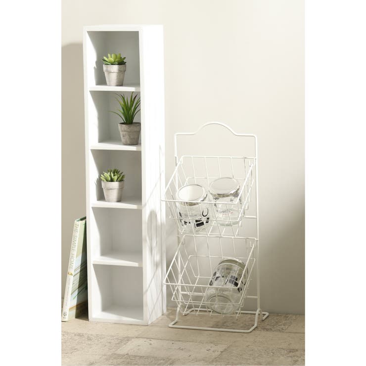 オフホワイト | アーチ レクトバスケット | ikka 