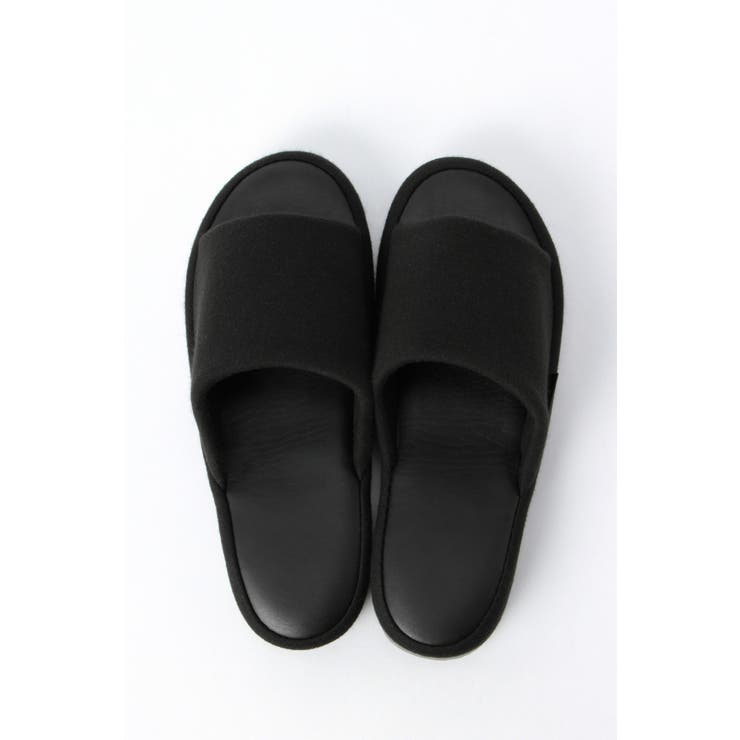 ブラック | with 低反発スリッパ M | ikka 