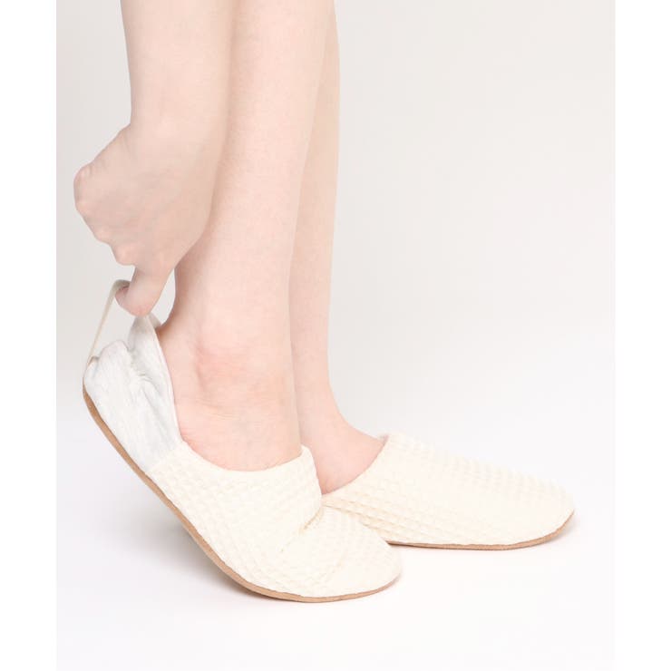 YORI ワッフルかかとリボンバブーシュ M | ikka  | 詳細画像15 