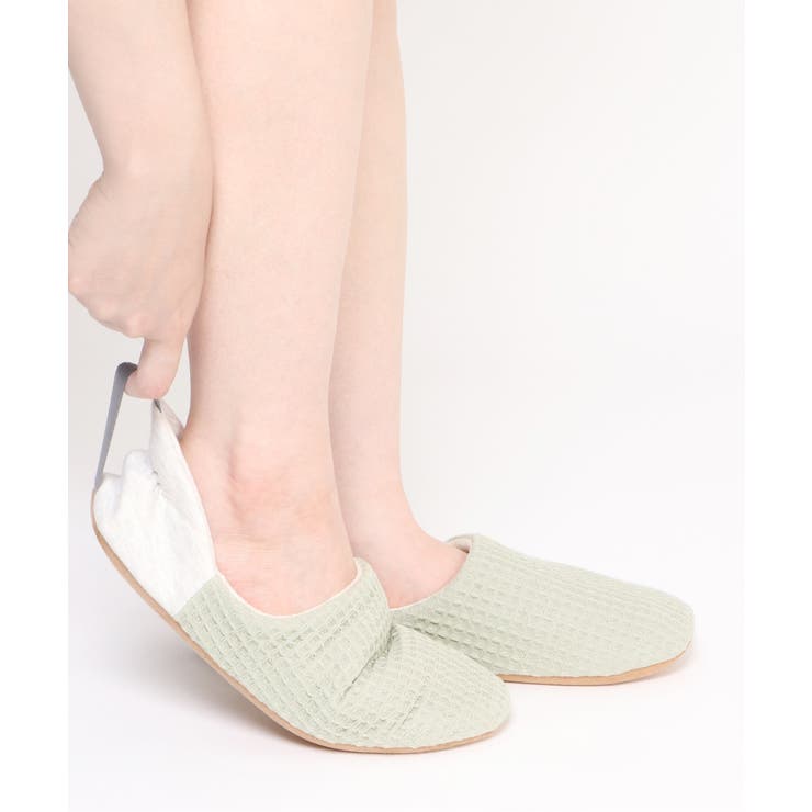 YORI ワッフルかかとリボンバブーシュ L | ikka  | 詳細画像13 