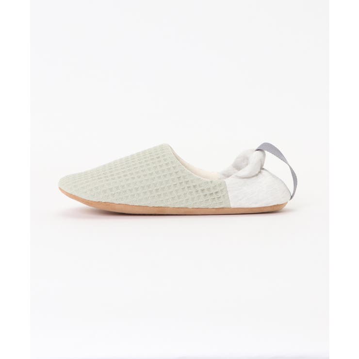 YORI ワッフルかかとリボンバブーシュ L | ikka  | 詳細画像2 