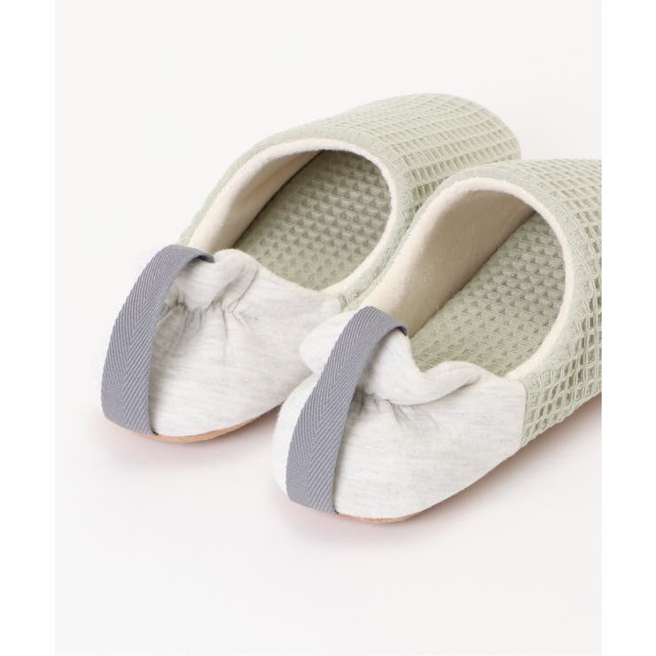 YORI ワッフルかかとリボンバブーシュ L | ikka  | 詳細画像3 